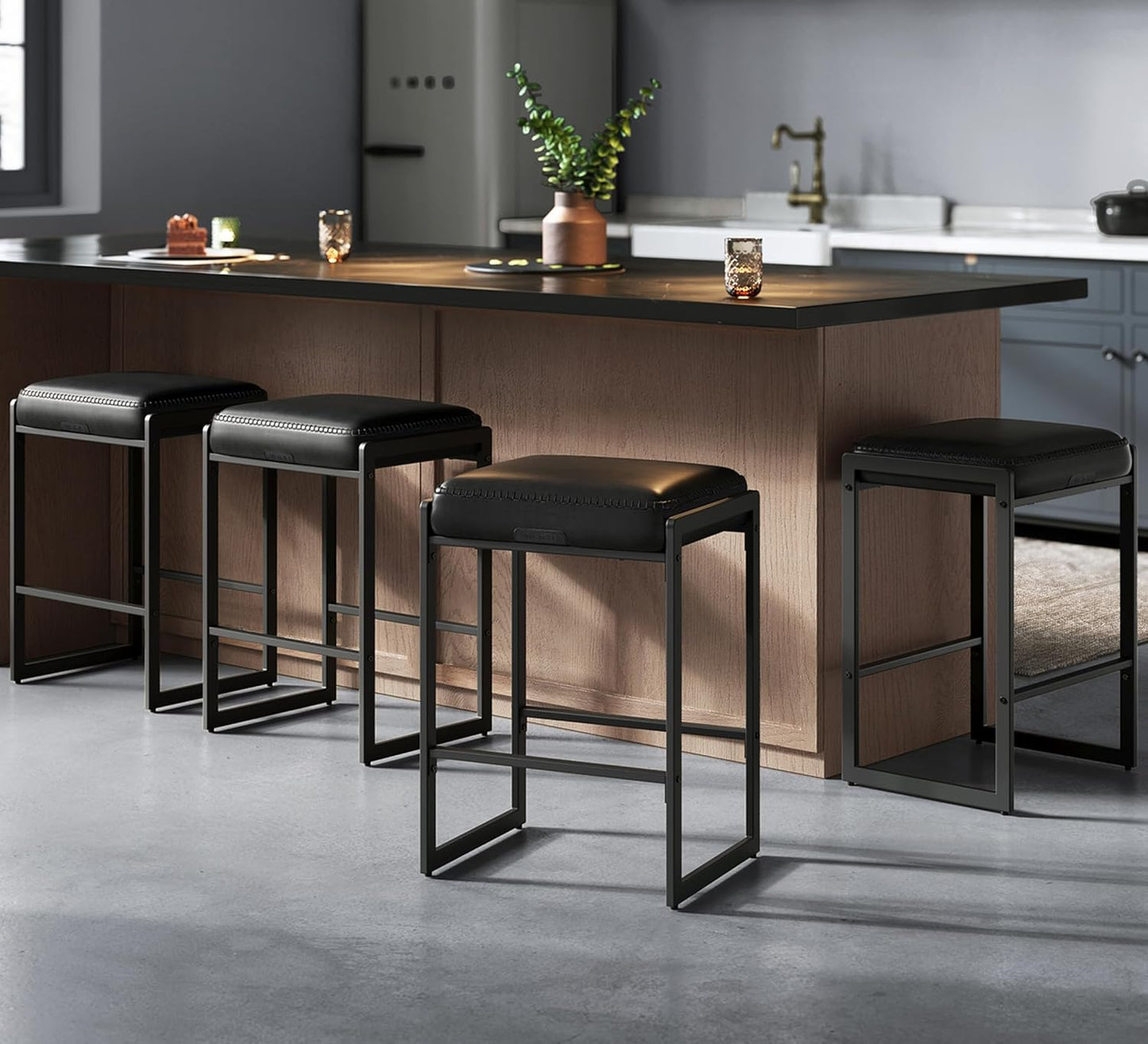 Stylish VASAGLE EKHO Bar Stools Set of 4 for Modern Homes