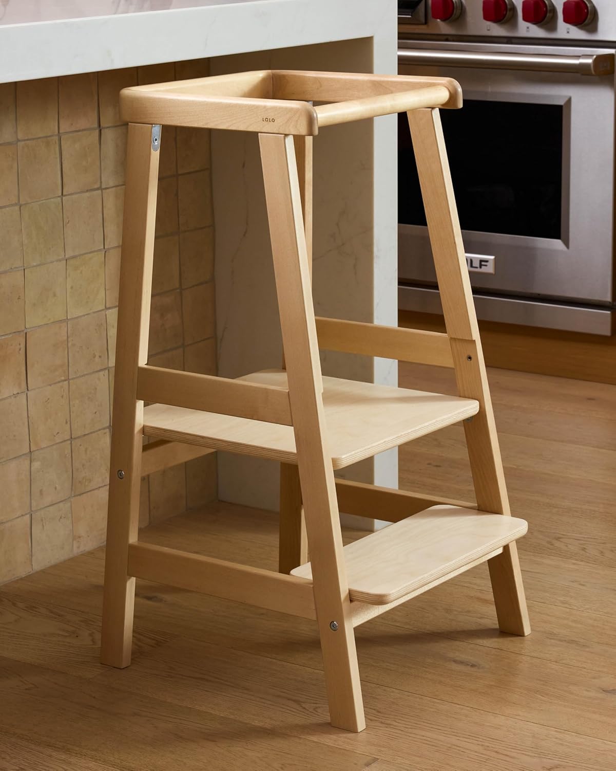Lalo The Tower Adjustable Height Toddler Kitchen Stool Review