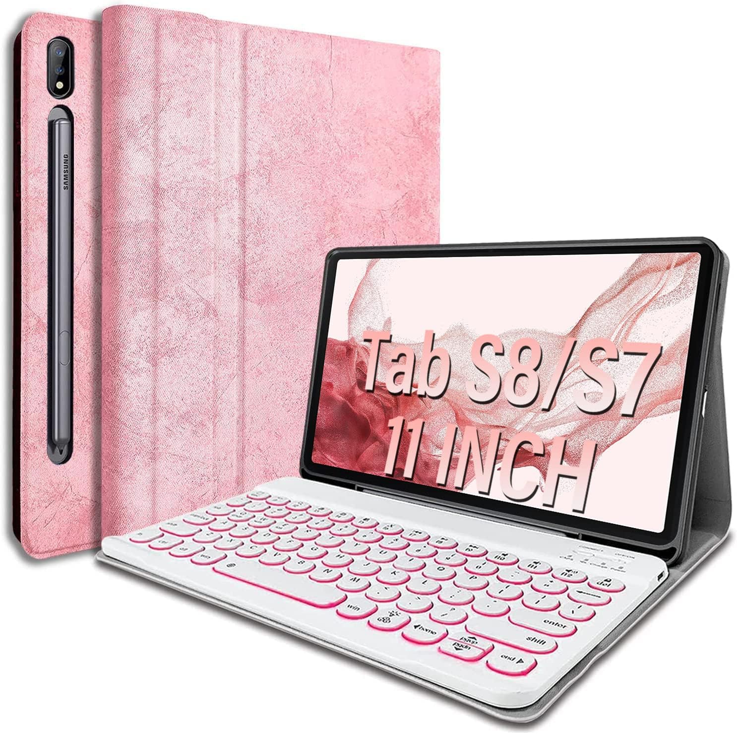 Backlit Keyboard Case for Samsung Galaxy Tab S8 & S7 11 inch