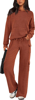 2 Piece Women's Tracksuit Set - Cozy Hoodie and Cargo Pants