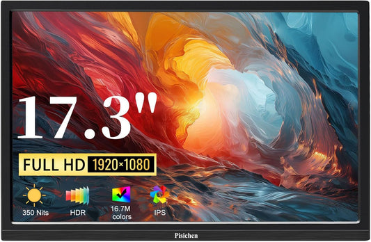 17.3 Full HD Portable Monitor - Ultimate Travel Companion