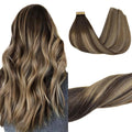 Goo Goo Tape in Hair Extensions Remy Human Hair - 26in Balayage