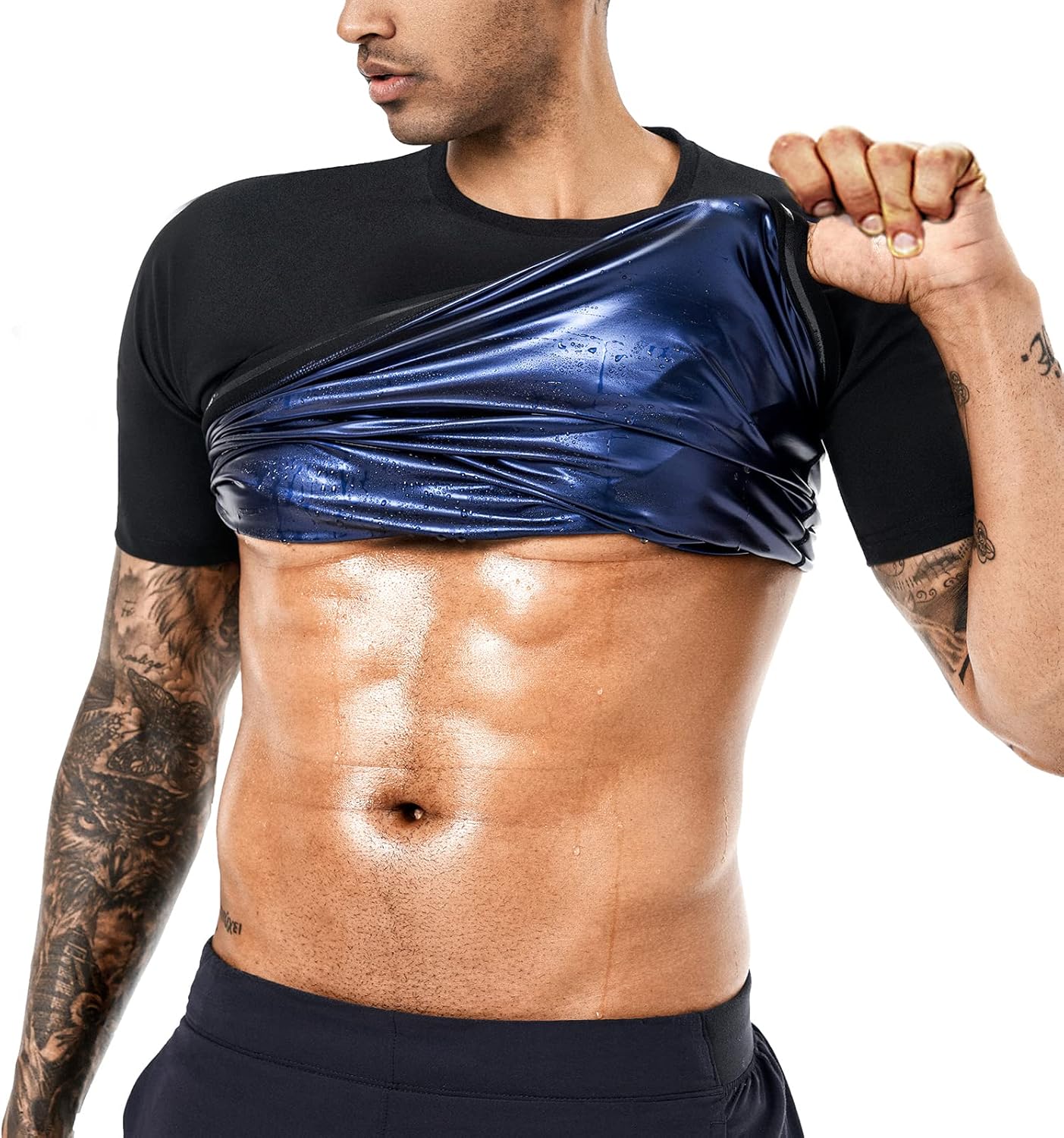 BODYSUNER Men's Sauna Sweat Vest: Maximize Workouts!