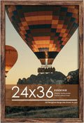 24x36 Poster Frame Brown - Durable MDF Frame for Posters