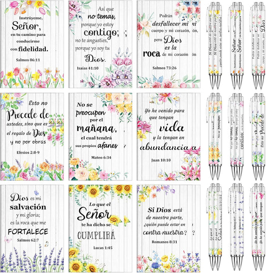 Spanish Christian Notebook Set w/ Bible Quotes!