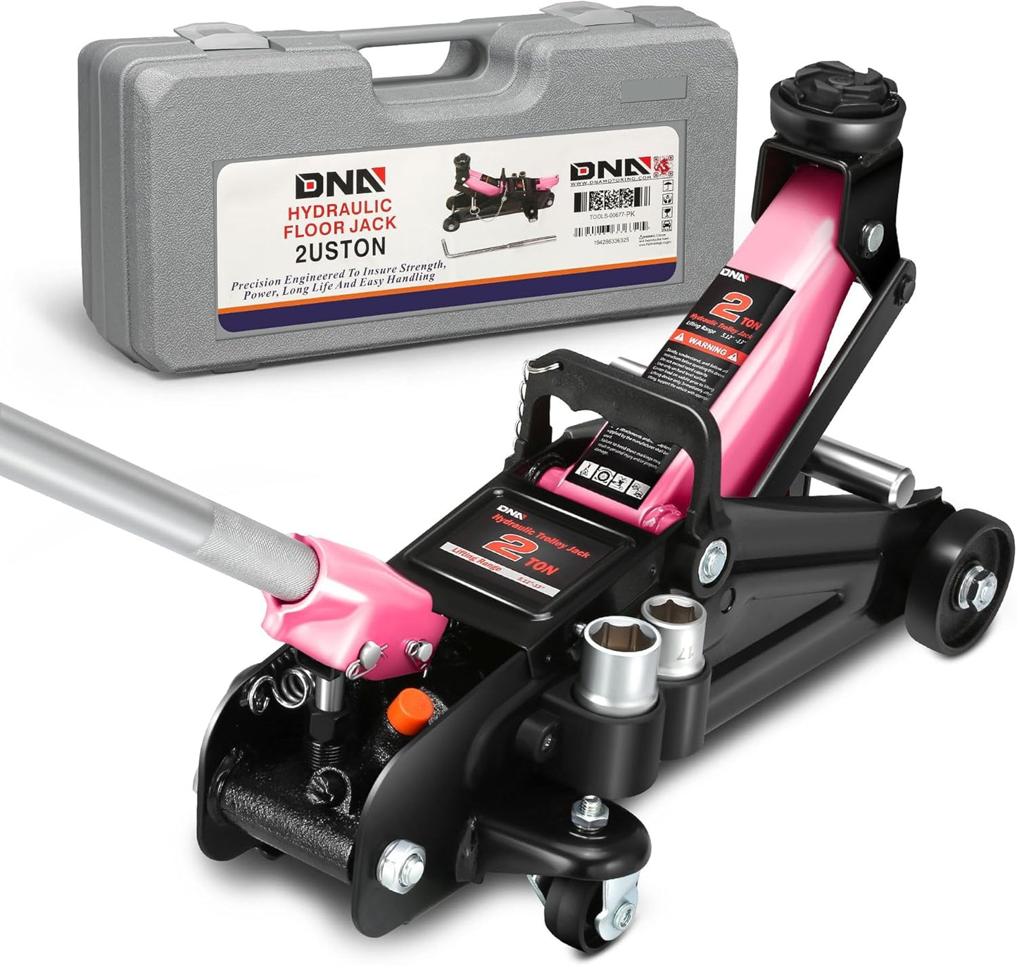 Low Profile Hydraulic Trolley Jack for Cars Lift - 2 Ton Capacity