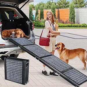 Extra Long 67 Inch Dog Car Ramp for Large Dogs Up to 220LBS