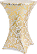 Gold Floral Cocktail Table Cover by ANMINY