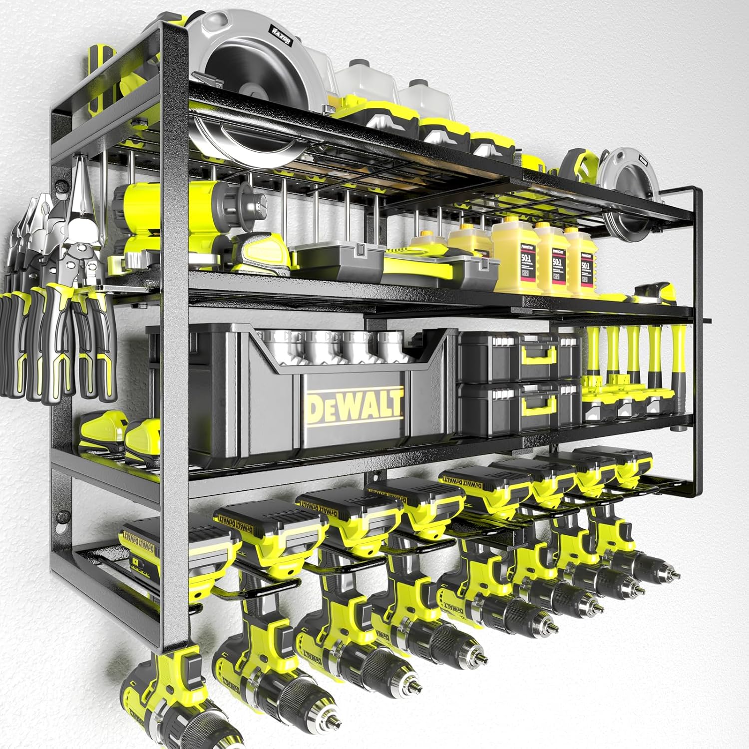 KAFAHOM 8-Drill Wall Mount Organizer