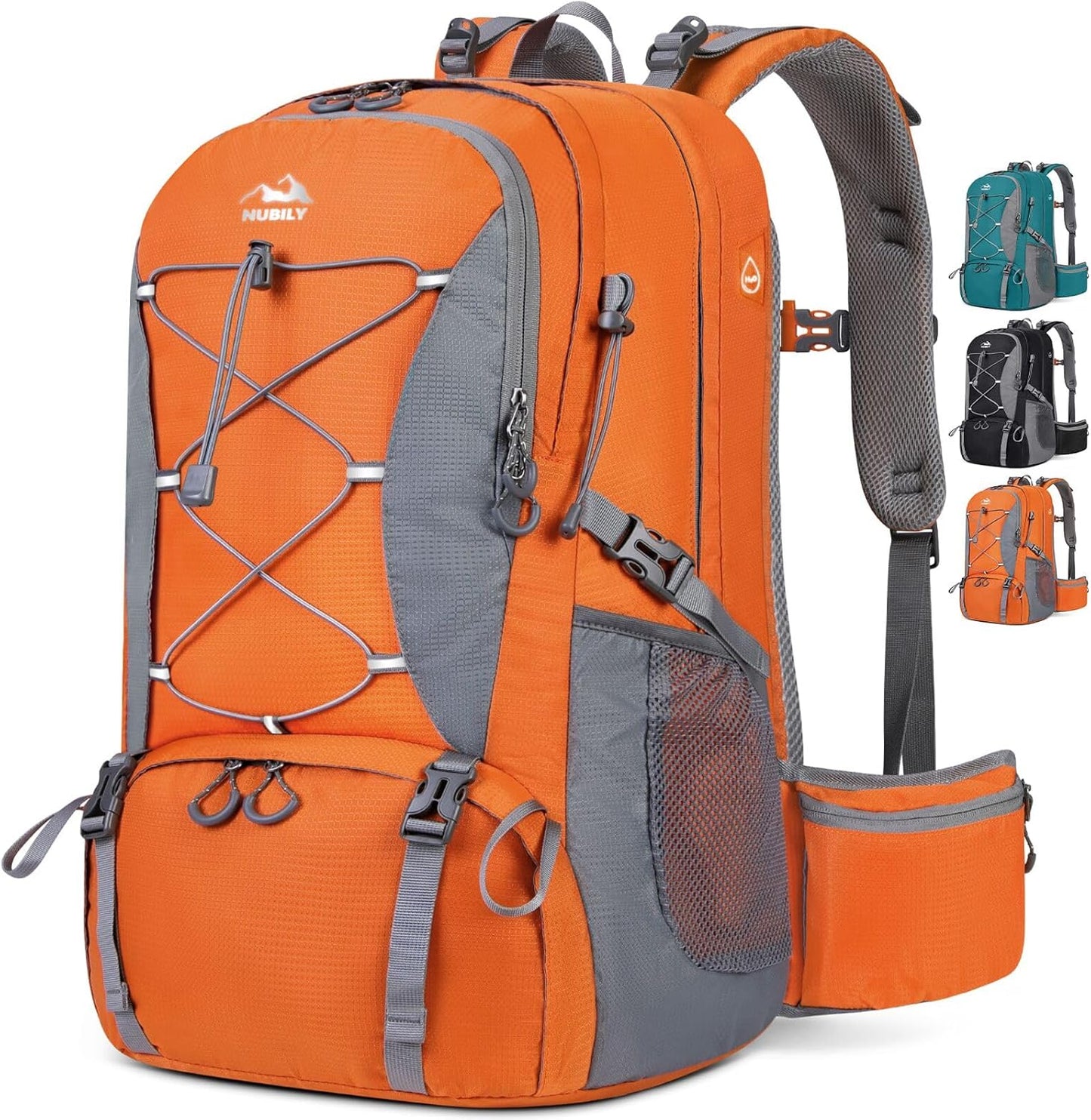NUBILY 50L Hiking Backpack Waterproof Camping Daypack for Travel
