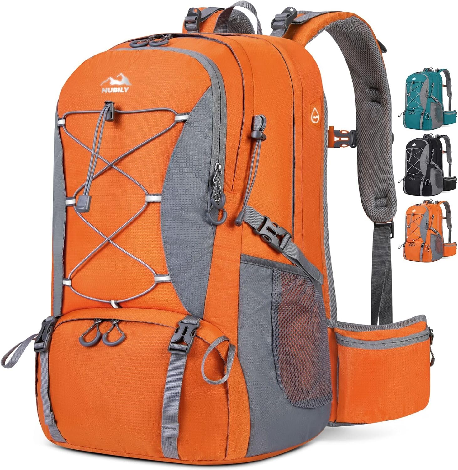 NUBILY 50L Hiking Backpack Waterproof Camping Daypack for Travel