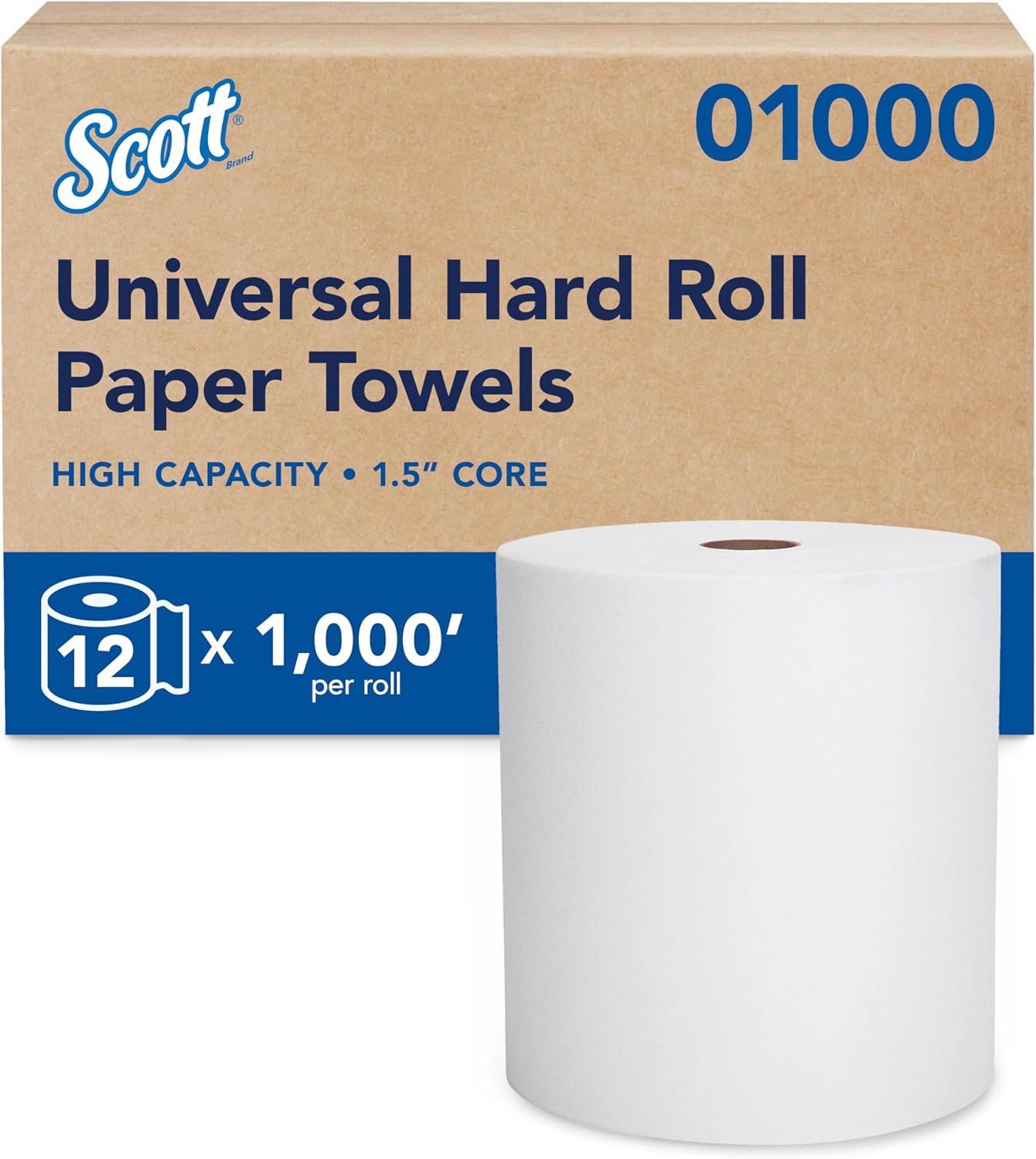 Scott Essential Universal High-Capacity Hard Roll Paper Towels