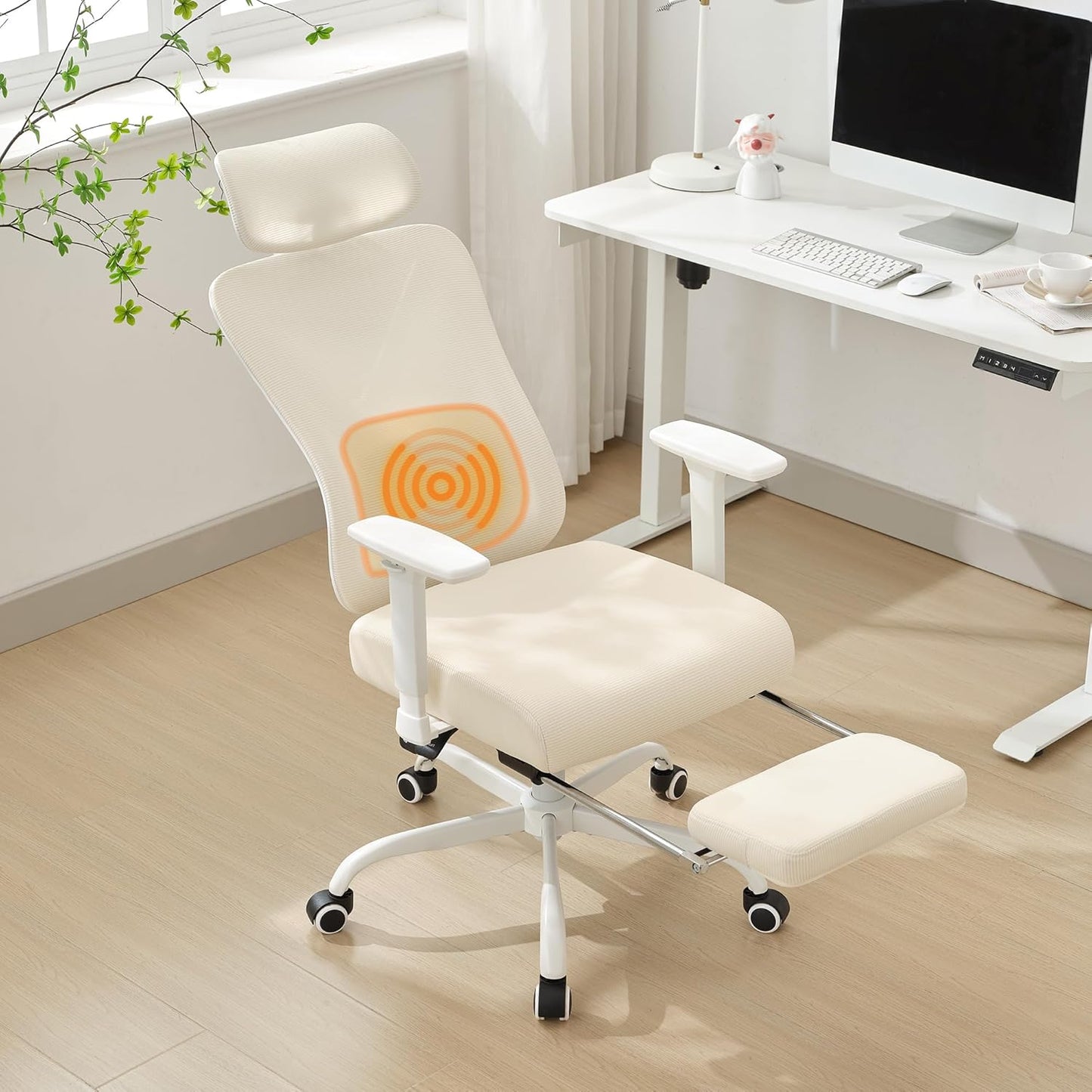 Qulomvs High Back Massage Office Chair - Relax & Work in Comfort