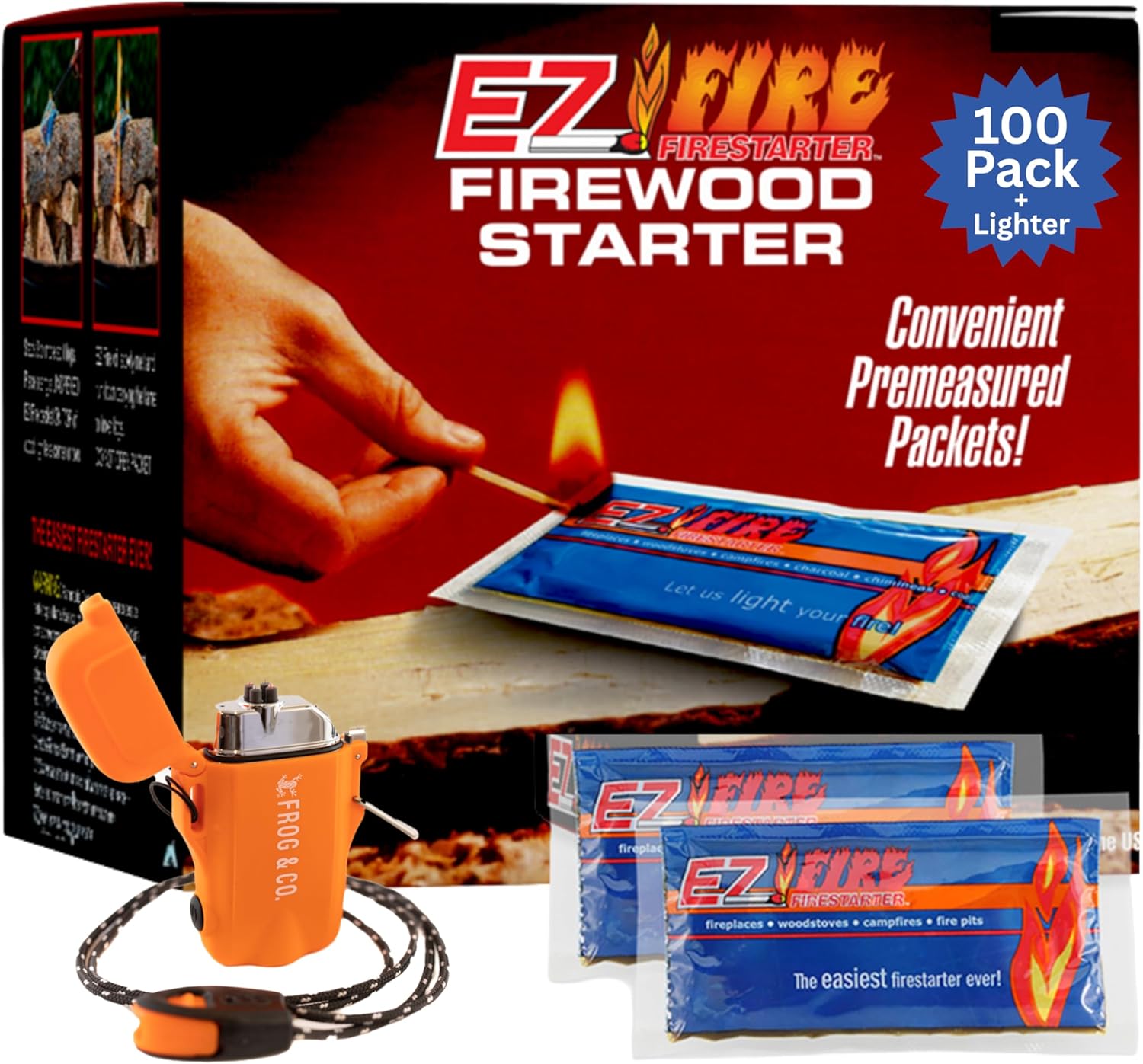 EZ Fire Firestarter Gel Pack: Safe, Fast, and Waterproof Fire Starters