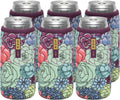 12oz Slim Can Sleeve 6 Pack - Insulated Neoprene Can Coolers