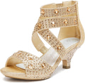 Girls Glitter Pump Sandals - Dufannie Toddler Party Heels