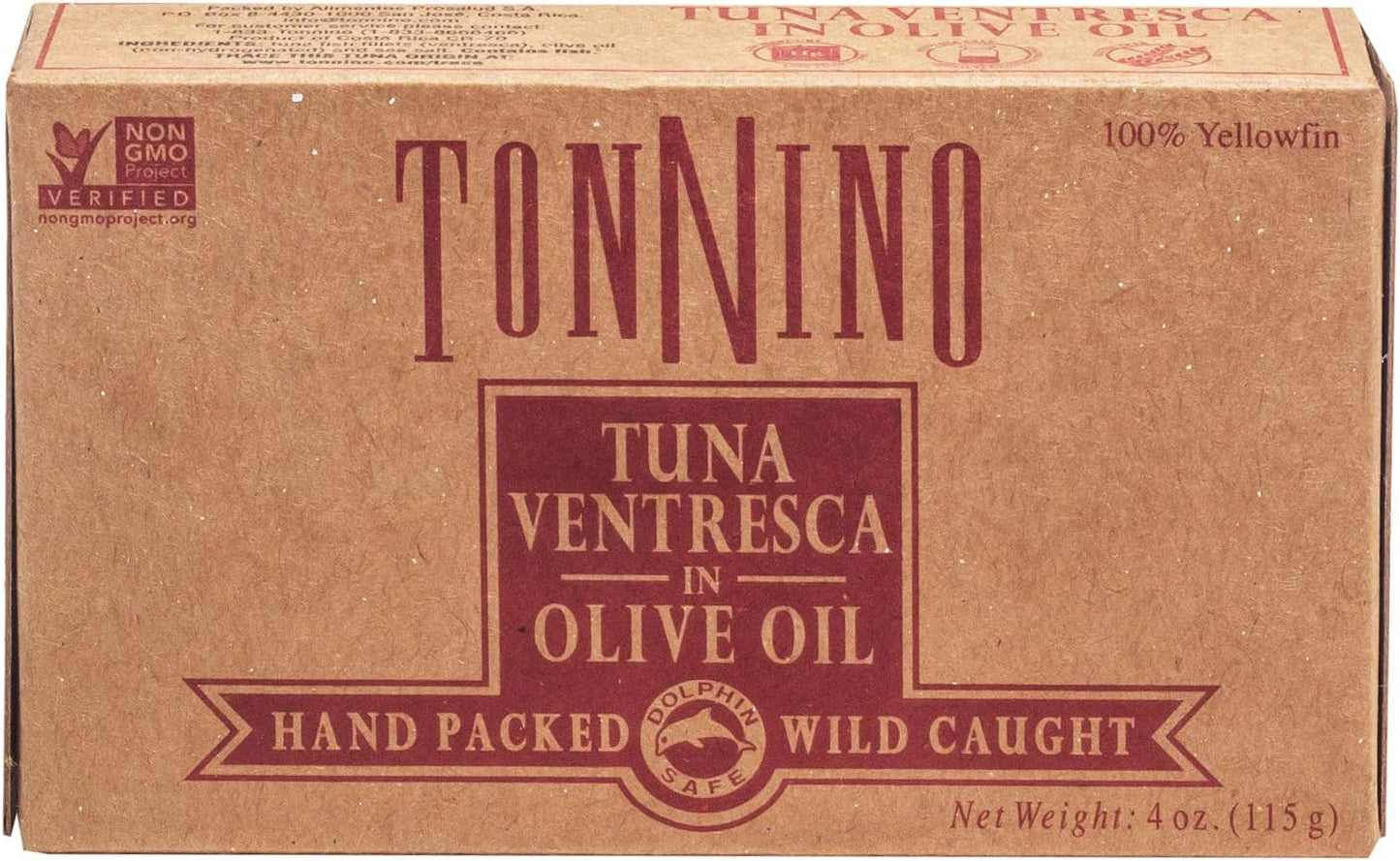 Tonnino Tuna Ventresca in Oil, 4OZ (6PK) - Premium Quality