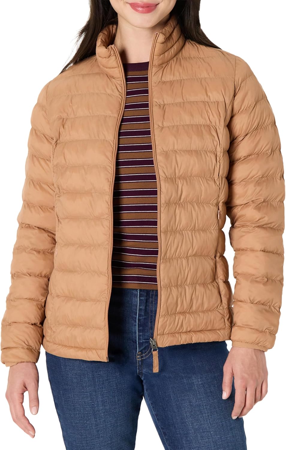 Lightweight Long-Sleeve Water-Resistant Packable Puffer Jacket