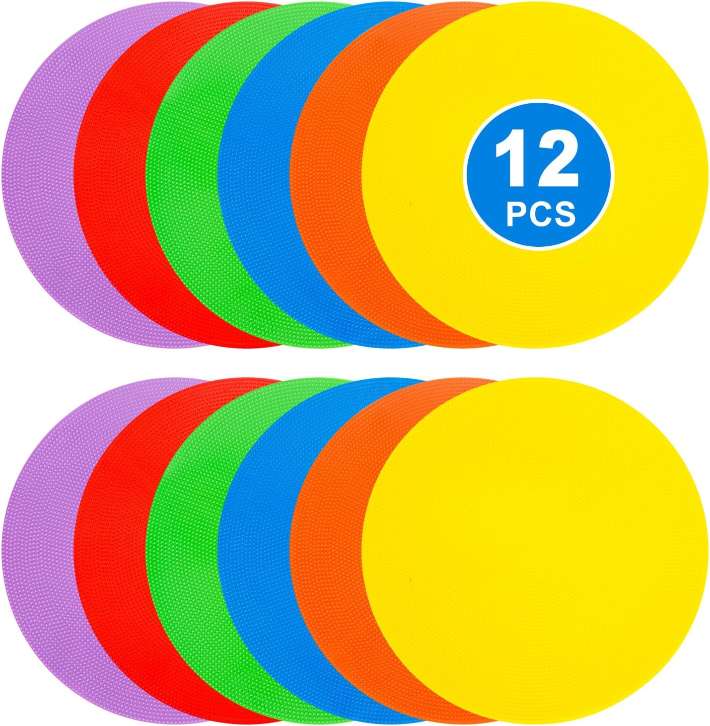 9 Inch Spot Markers for Sports Training - Durable Non-Slip Cones