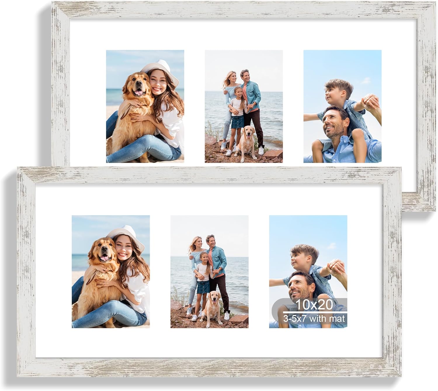 10x20 Picture Frame Set of 2 for Rustic Home Decor Display
