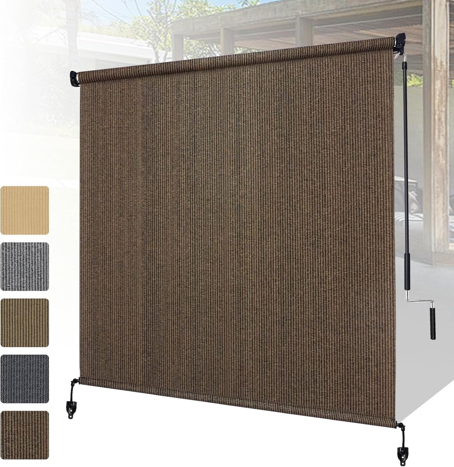 Shade&Beyond Outdoor Roller Shades for Patios and Porches