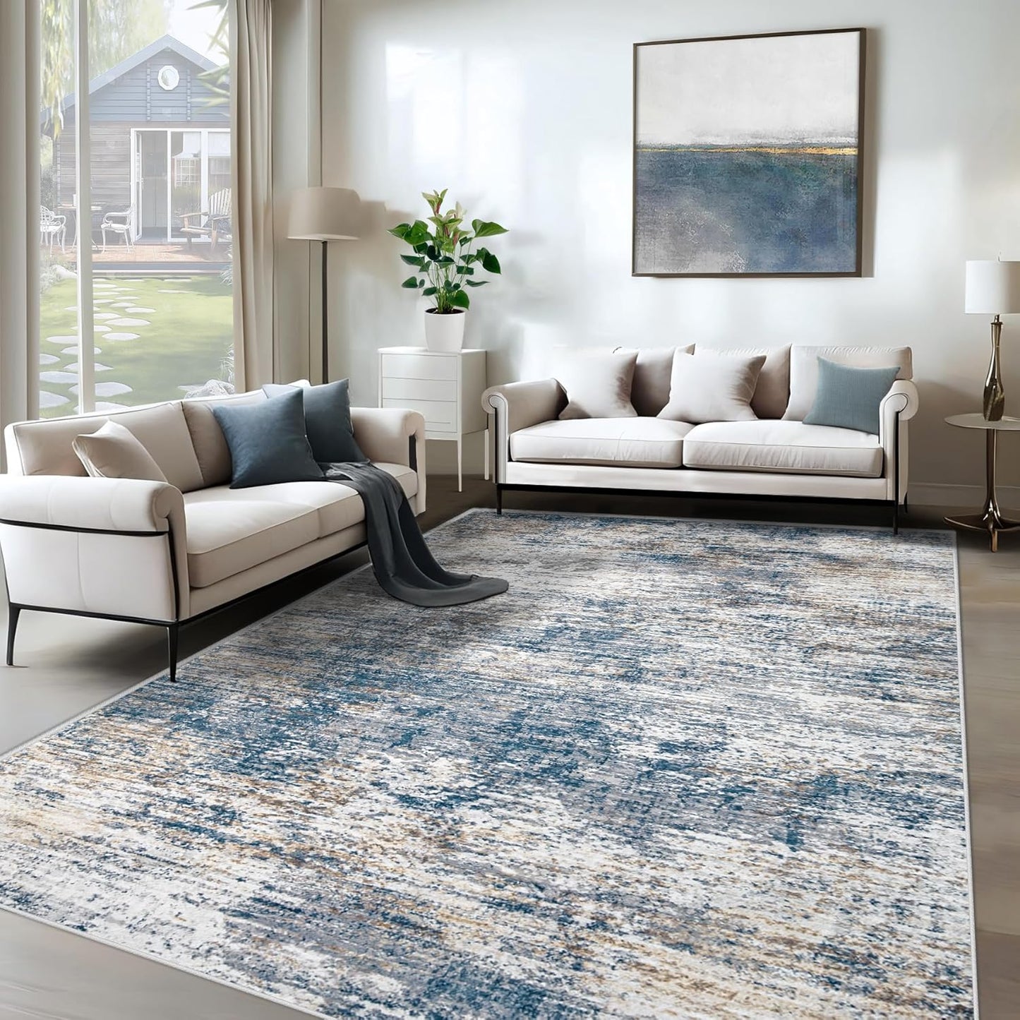 6x9 Area Rugs for Living Room - Soft Non Slip Kids Rug