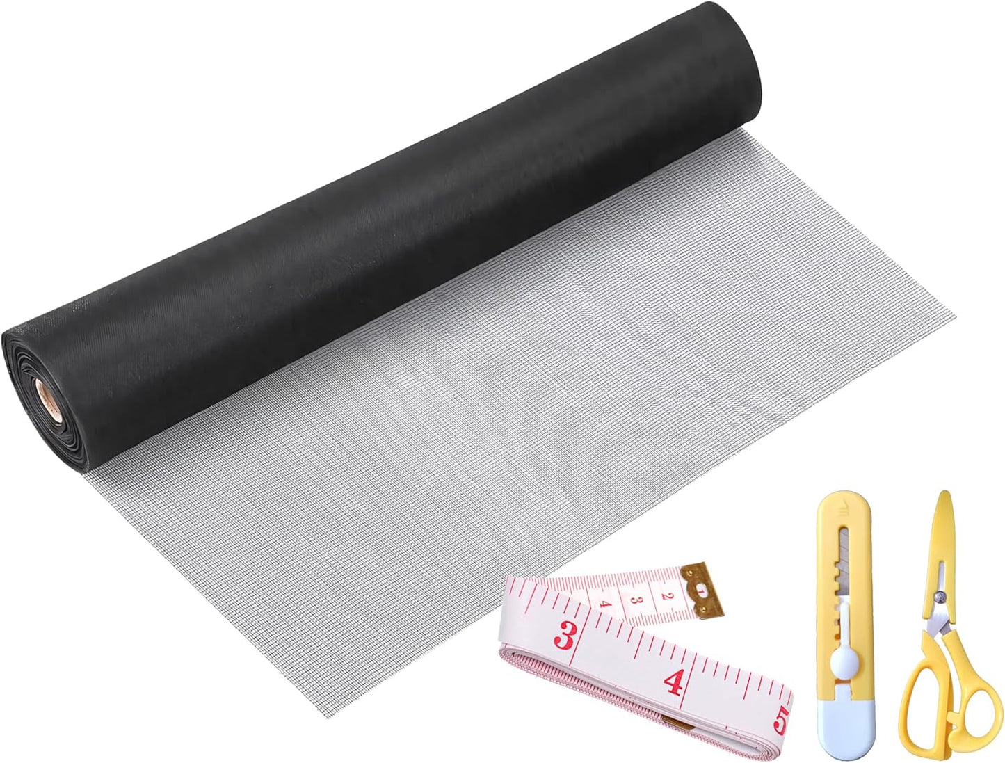 Window Screen Replacement Kit for Doors and Windows 48in x 66ft