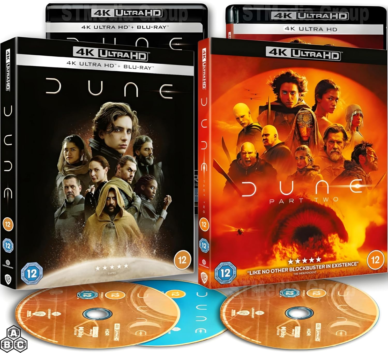 Dune: Part One & Part Two 4K UHD Blu-ray 3-Disc Collection