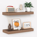 Fun Memories Floating Shelves 16 in Wall Shelf - Deep Walnut Display