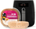Air Fryer Disposable Paper Liner with Design - Pack of 100 for 5 to 8