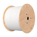 Cat6A 1000ft Cable White Solid Bare Copper 23AWG 4 Pair - High-Speed