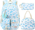 Hidds Girls Backpack Set with Lunch Box for School and College