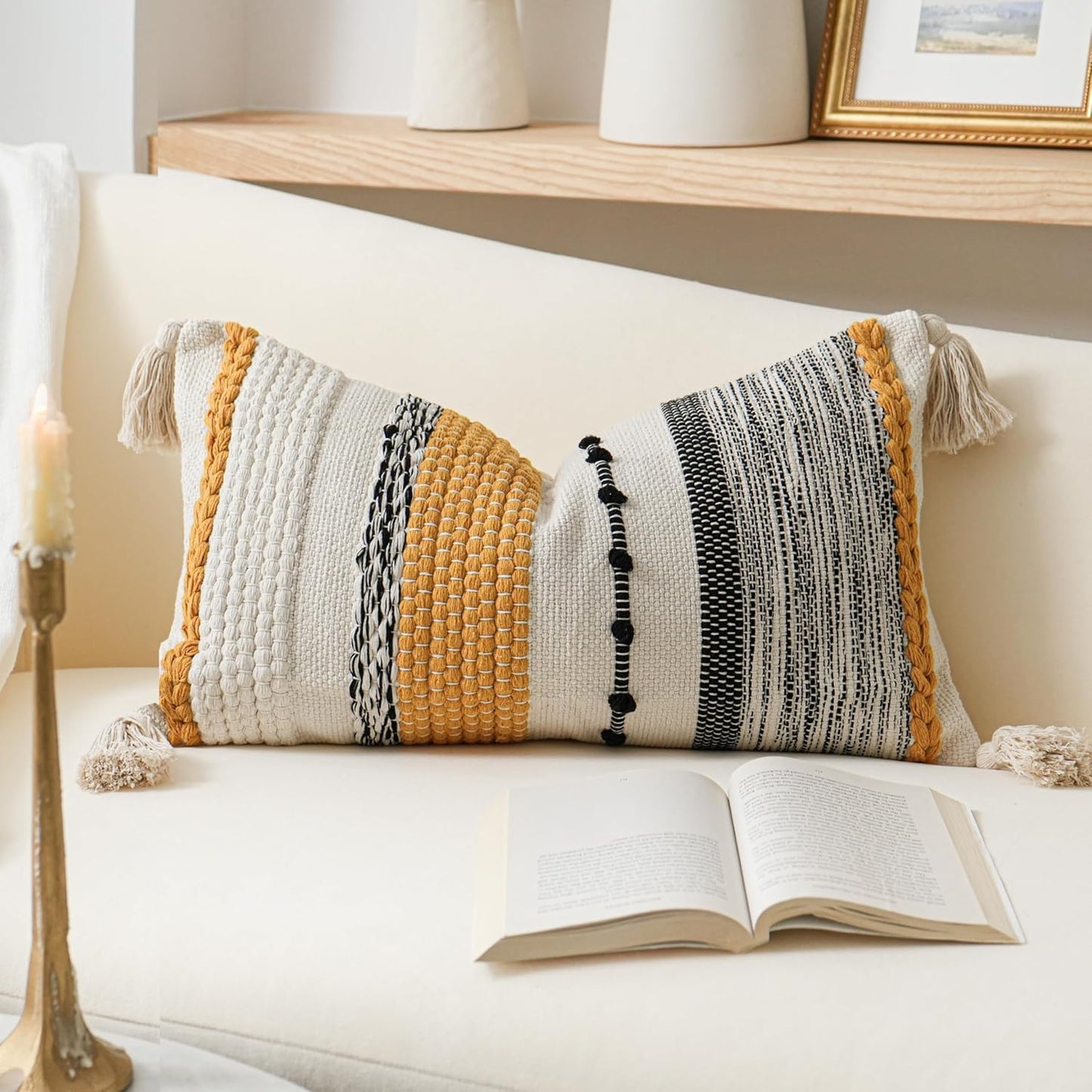 Fall Decorative Lumbar Throw Pillow Cover for Cozy Home Decor