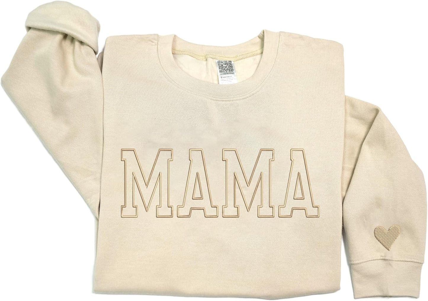 Embroidered Mama Sweatshirt - Cozy Christmas Gift