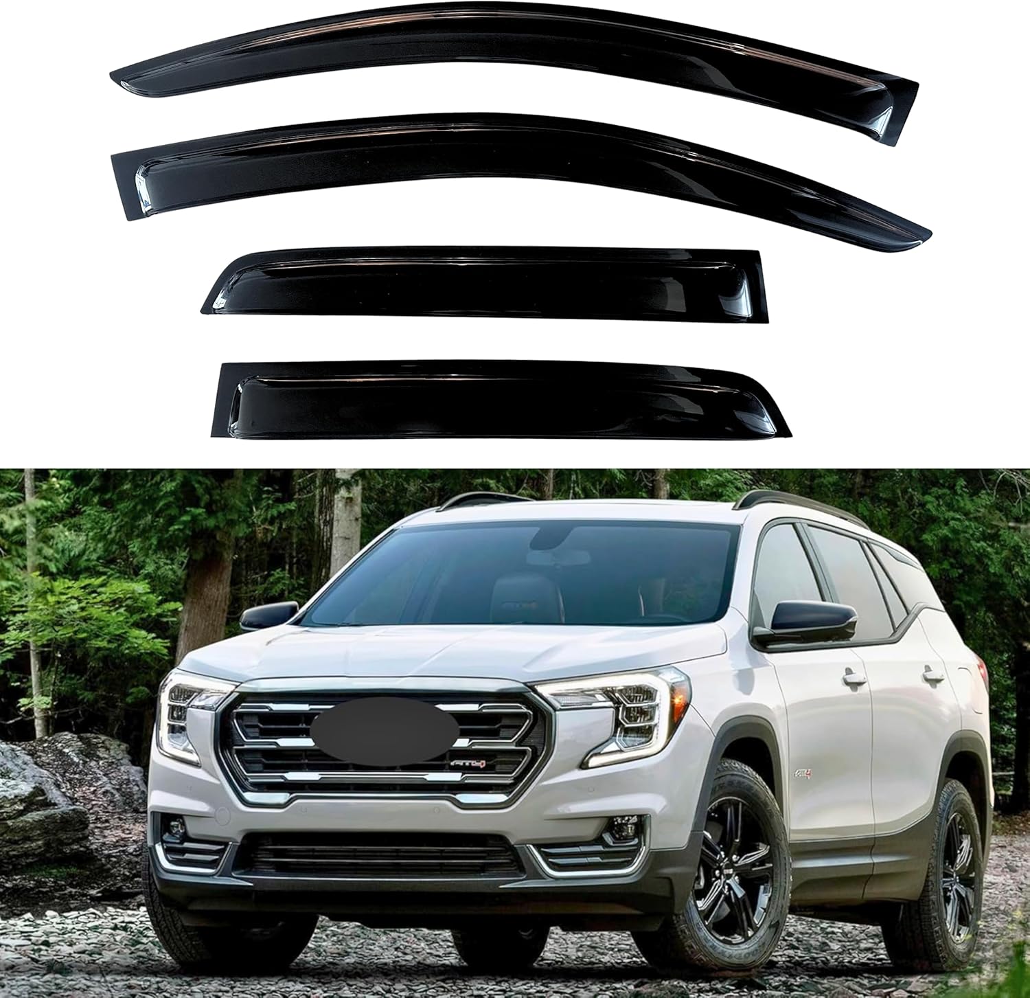 KPY Window Visor Rain Guard for GMC Terrain 2018-2023 Models
