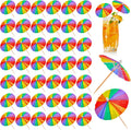Rainbow Drink Umbrellas - Festive Party Decor