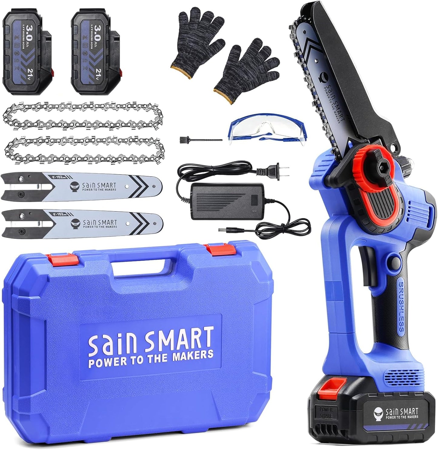 SainSmart Mini Chainsaw 6 Inch Cordless Electric for Pruning