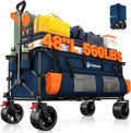 48 in Collapsible Wagon Cart 560lb Capacity - Blue Utility Wagon