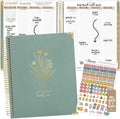 bloom daily planners 2026 hardcover calendar year planner - green