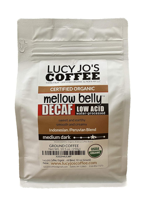 Organic Decaf Low Acid Coffee - Mellow Belly Blend!