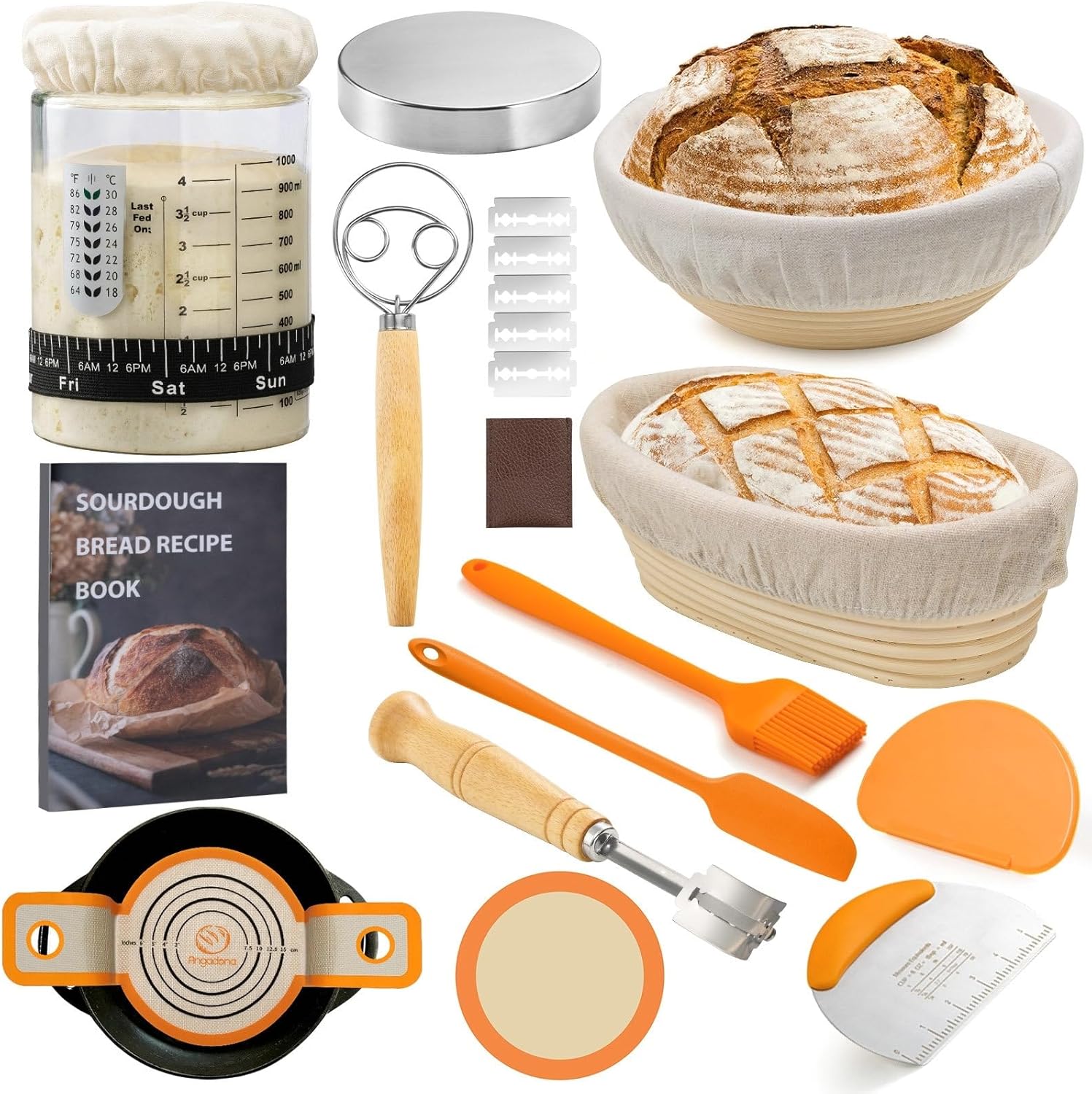 Complete Sourdough Starter Kit for Beginners and Experts