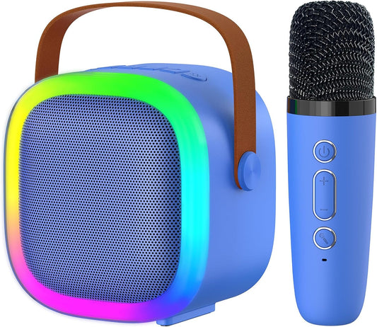Portable Karaoke Speaker with Wireless Mics - Fun for All Ages!