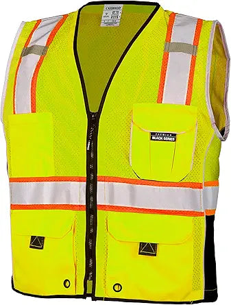 Kishigo mens 1513 Safety Vest with Reflective Edging and Pockets
