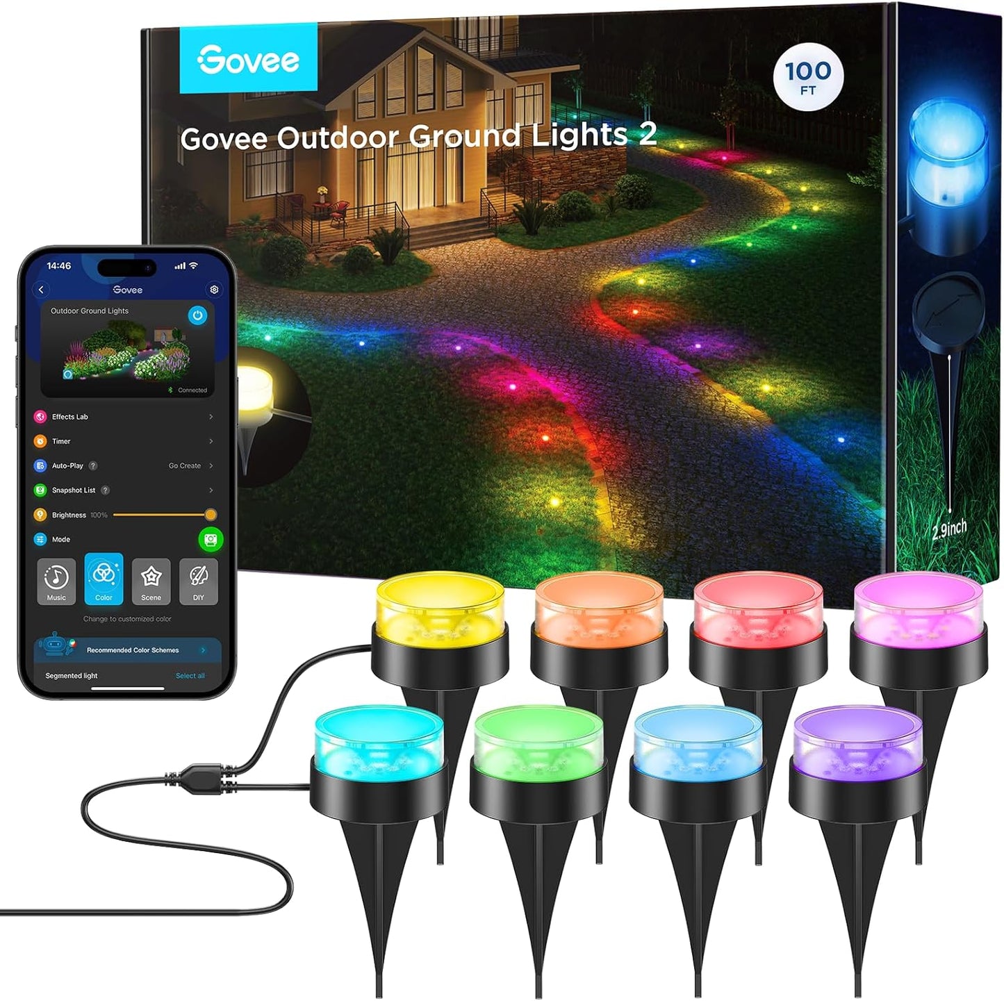 Govee Outdoor Ground Lights 2 for Stunning Patio Decorations