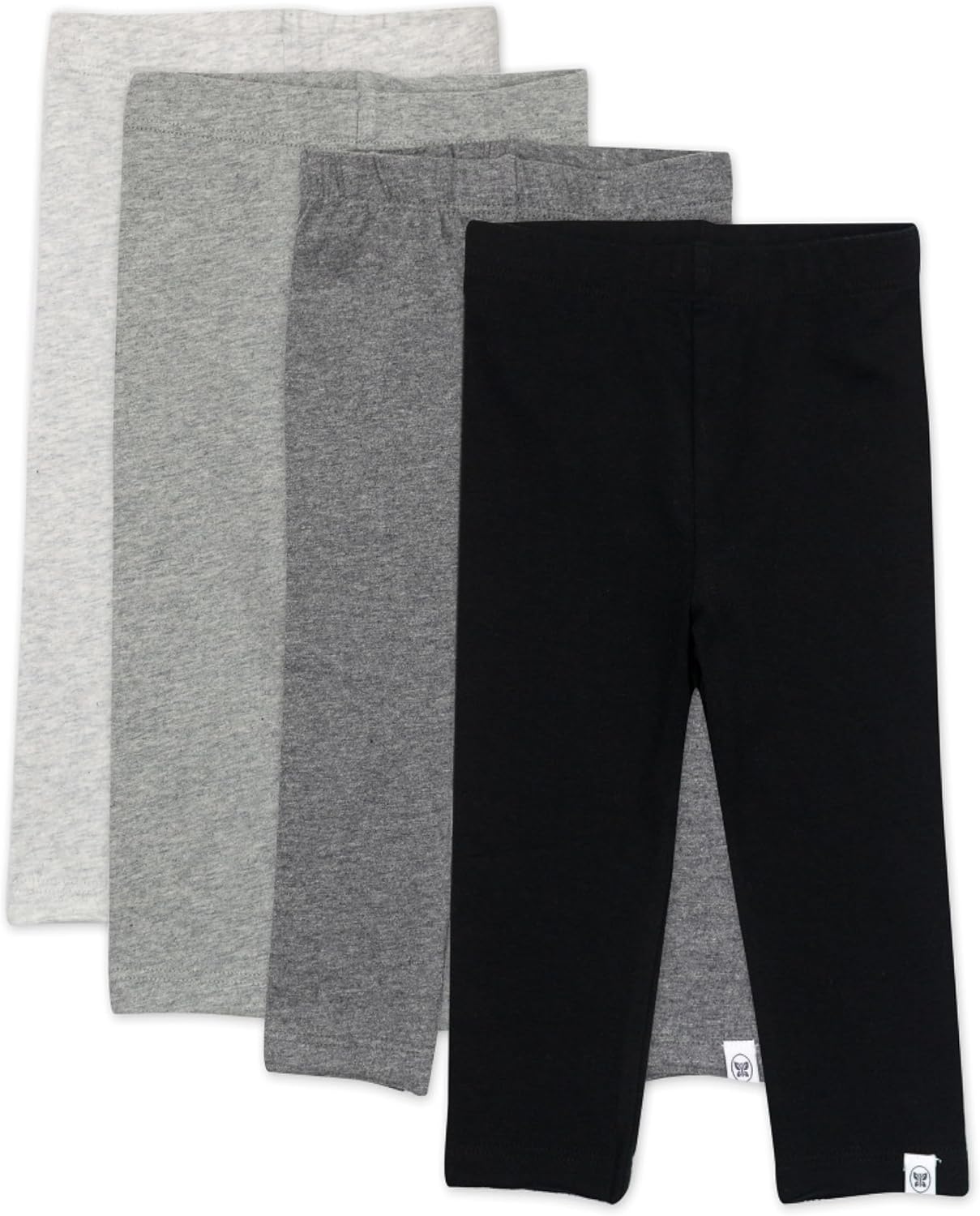 HonestBaby Organic Cotton Leggings 4-Pack for Infant Girls