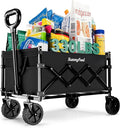 SUNNYFEEL 330lbs Foldable Wagon Cart - Heavy Duty Utility