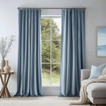 Blue Velvet Blackout Curtains 84 in - Thermal Room Darkening Panels