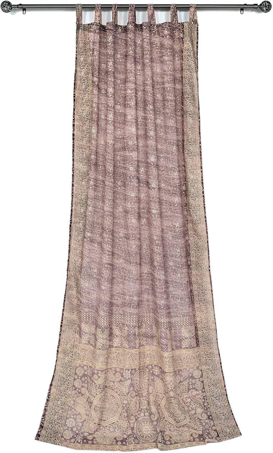 Light-Filtering Sari Colorful Curtains for Boho Decor Lovers