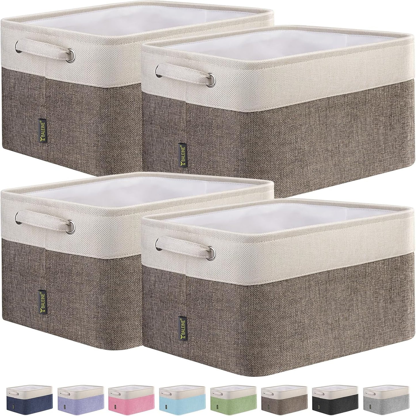 BALEINE Fabric Storage Bins for Organizing Your Home Decor
