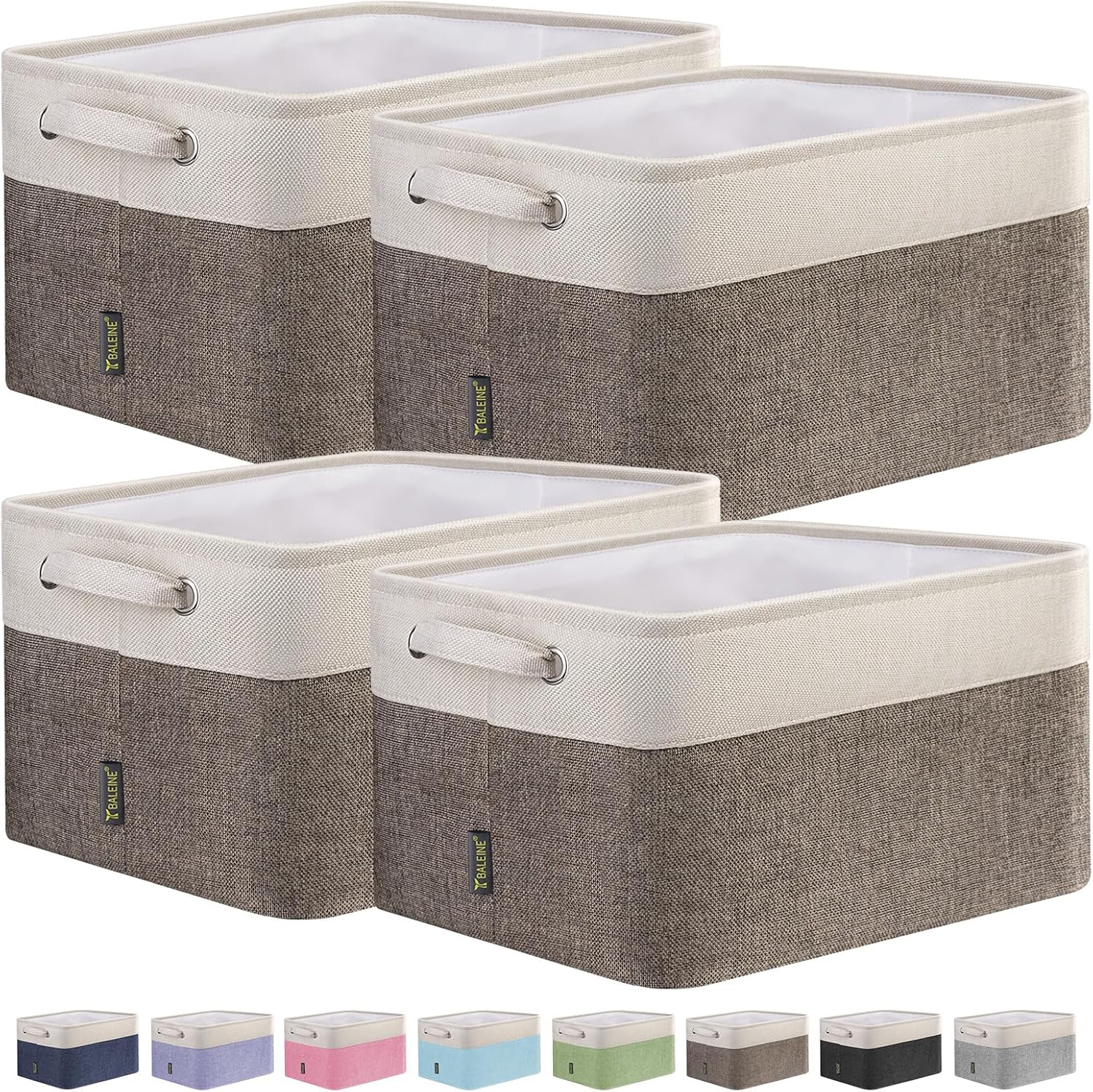 BALEINE Fabric Storage Bins for Organizing Your Home Decor